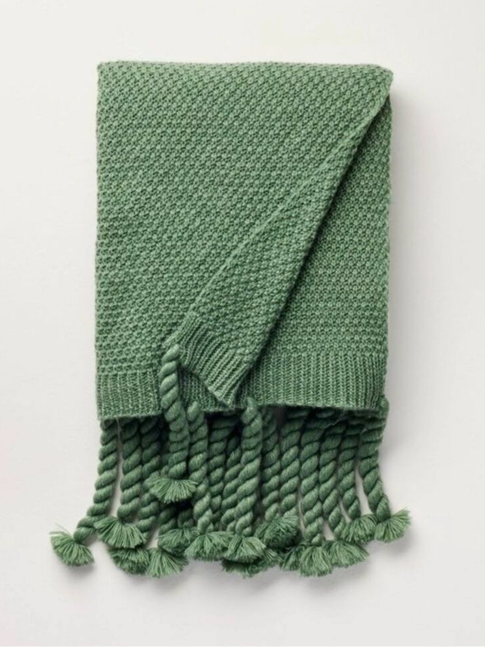 NEW! Knit Throw Blanket Green - Hearth & Hand w/Magnolia, 60”x50”